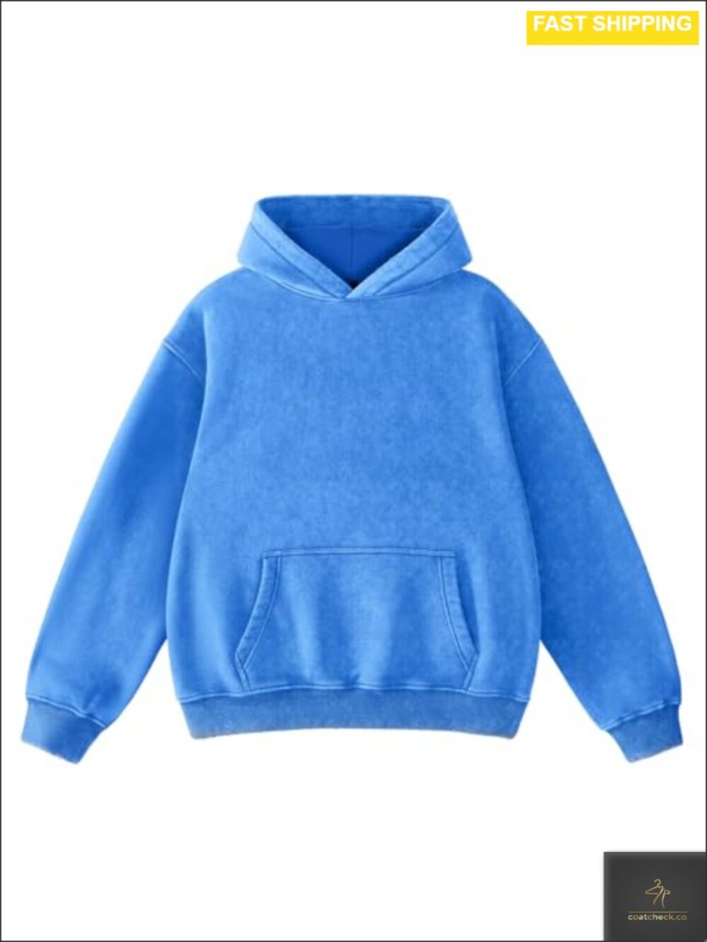 Oversized Acid Wash Hoodie Heavyweight Fleece Cotton Sweatshirt Women
